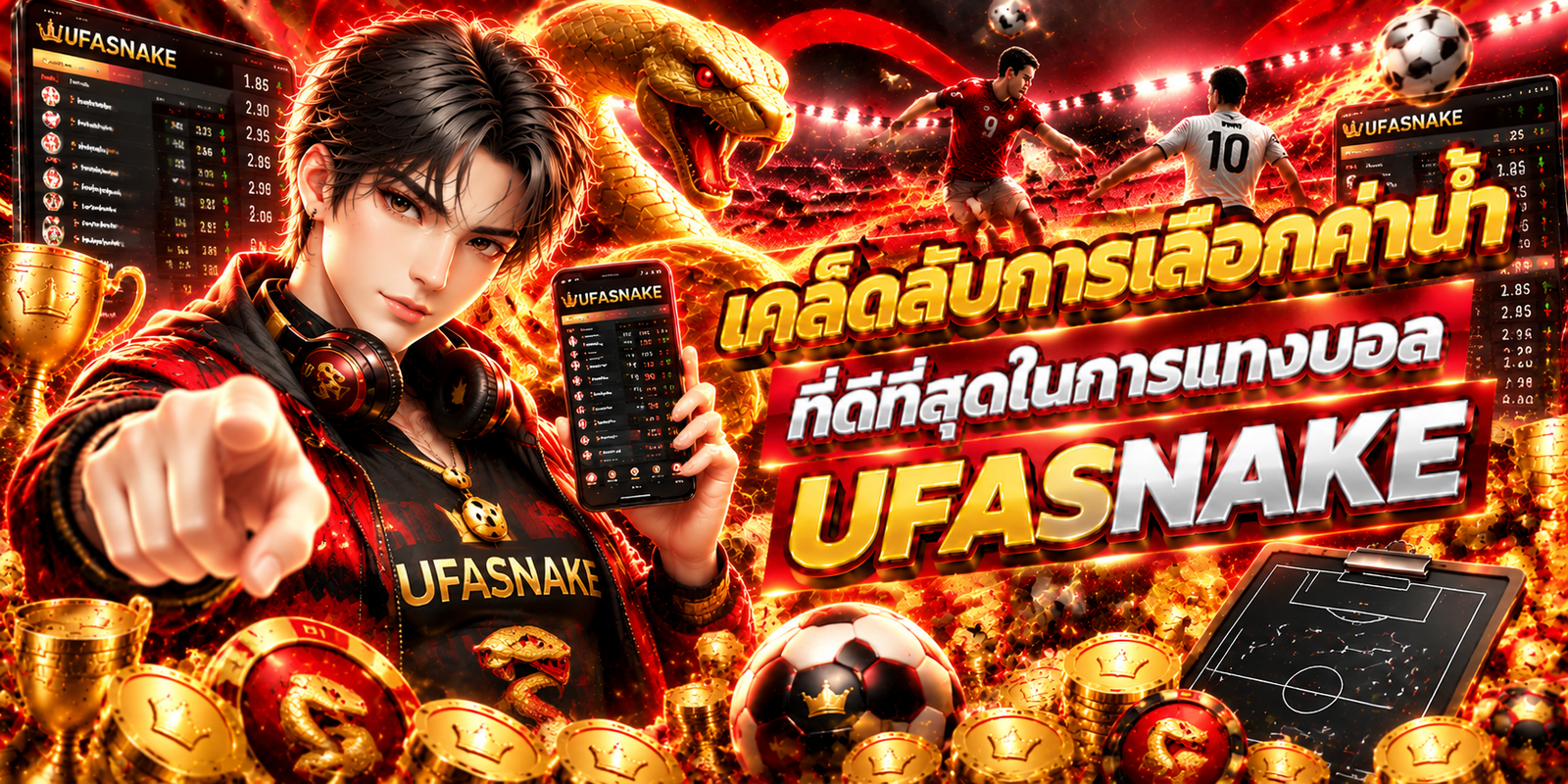 เคล็ดลับการเลือกค่าน้ำที่ดีที่สุดในการแทงบอล UFASNAKE